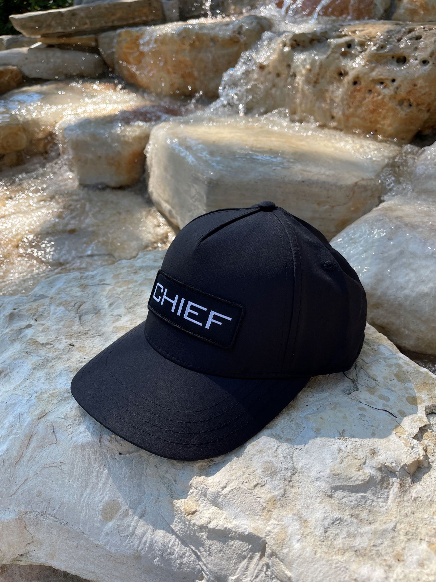 CHIEF Logo Hat Steel Angle 1